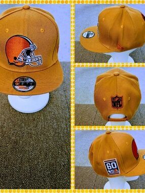 CLEVELAND BROWNS NFL FOOTBALL SNAPBACK HAT.